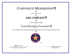 Corporate Certificate.