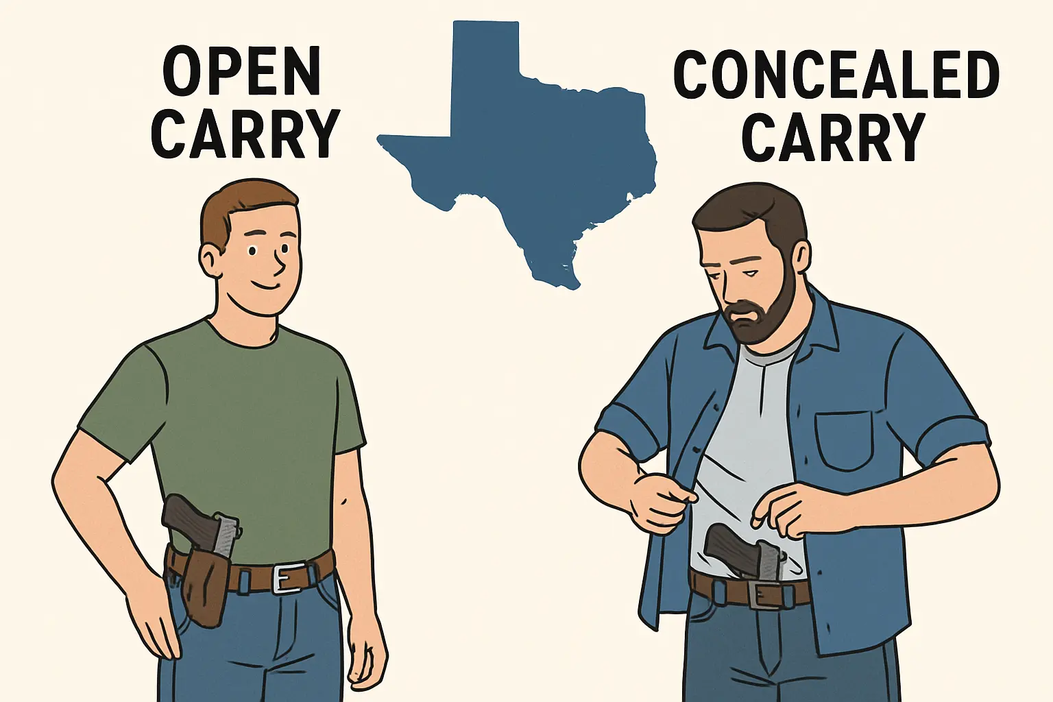Guide: open carry vs concealed carry texas – What’s Legal